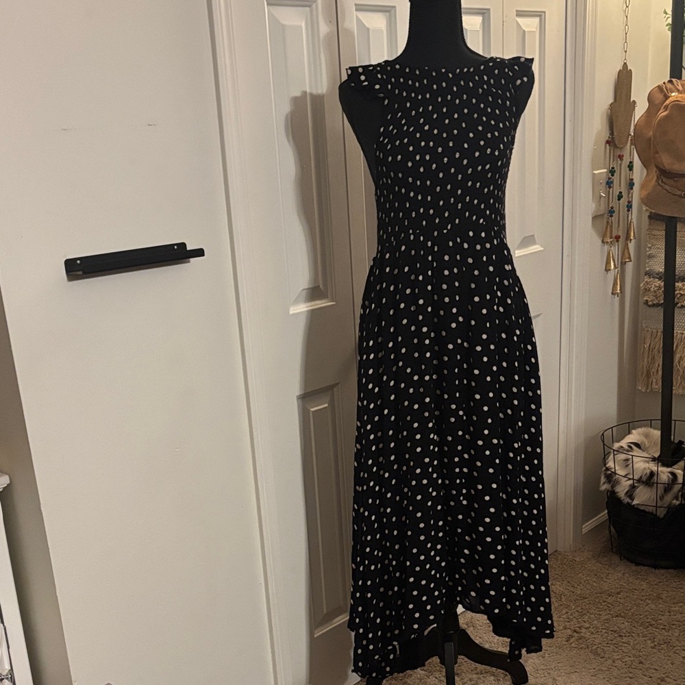 Free People Black and White Dress